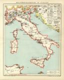 Italien Militär Lithographie 1912 Original der Zeit