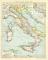 Das Alte Italien historische Landkarte Lithographie ca. 1902