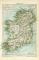 Irland historische Landkarte Lithographie ca. 1902