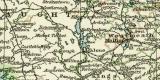 Irland Karte Lithographie 1912 Original der Zeit