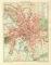 Hannover historischer Stadtplan Karte Lithographie ca. 1902