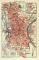 Halle an der Saale historischer Stadtplan Karte Lithographie ca. 1912