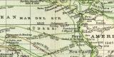 Karten zur Geschichte der Geographie II. historische Landkarte Lithographie ca. 1899