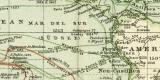 Karten zur Geschichte der Geographie II. historische Landkarte Lithographie ca. 1905