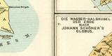 Geschichte der Geographie I. Karte Lithographie 1899...
