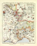 Frankreich Ost Militärkarte Lithographie 1904...