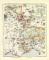 Militärdislokation in Frankreich Östliche Grenze historische Militärkarte Lithographie ca. 1904
