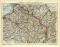 Nordost Frankreich Karte Lithographie 1912 Original der Zeit