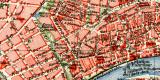 Frankfurt a. M. Stadtplan Lithographie 1910 Original der...