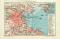 Dublin historischer Stadtplan Karte Lithographie ca. 1911