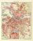Dresden historischer Stadtplan Karte Lithographie ca. 1906