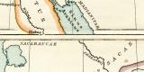 Diadochenreiche in der Mitte des 3. Jahrh. v. Chr. historische Landkarte Lithographie ca. 1908