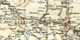 Deutsch - Ostafrika historische Landkarte Lithographie ca. 1902