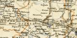 Deutsch - Ostafrika historische Landkarte Lithographie ca. 1904