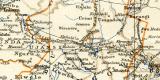 Deutsch - Ostafrika historische Landkarte Lithographie ca. 1905
