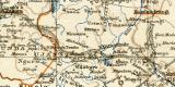 Deutsch - Ostafrika historische Landkarte Lithographie ca. 1907