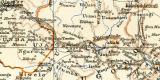 Deutsch - Ostafrika historische Landkarte Lithographie ca. 1909