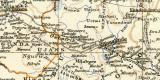 Deutsch Ostafrika Karte Lithographie 1911 Original der Zeit