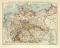 Politische Übersichtskarte des Deutschen Reiches historische Landkarte Lithographie ca. 1908