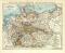 Politische Übersichtskarte des Deutschen Reiches historische Landkarte Lithographie ca. 1911