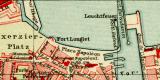 Cherbourg Lithographie 1908 Original der Zeit