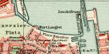 Cherbourg historischer Stadtplan Karte Lithographie ca. 1911