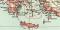 Byzantinisches Reich um das Jahr 1000 n Chr. historische Landkarte Lithographie ca. 1910