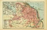 Buenos - Aires historischer Stadtplan Karte Lithographie ca. 1907