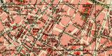 Brüssel historischer Stadtplan Karte Lithographie...