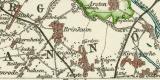 Bremen und Bremerhaven historischer Stadtplan Karte Lithographie ca. 1912