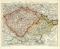 Böhmen Mähren und Österreich - Schlesien historische Landkarte Lithographie ca. 1906
