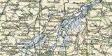 Bayern II. historische Landkarte Lithographie ca. 1912