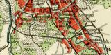 Batavia historischer Stadtplan Karte Lithographie ca. 1912